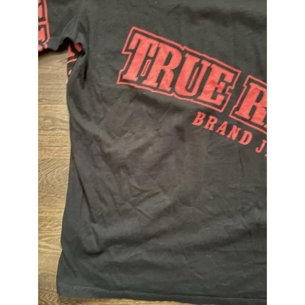 Rare Find True Religion Men's True Verb Scatter Tee T-Shirt in Black Men’s SzXXL